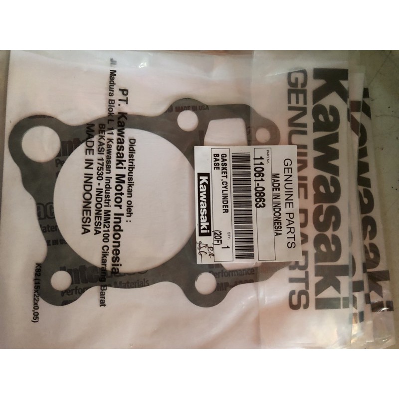 paking blok klx original - gasket blok klx original - paking block klx 150 - gasket block klx ori