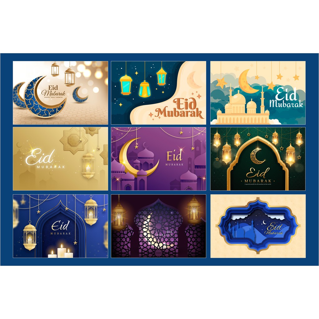 

KUSTOM Kartu Lebaran | CUSTOM Ucapan Eid Mubarak Cards | Idul Fitri v.1