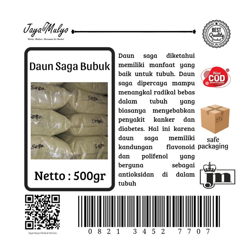 

Daun Saga Bubuk (500gr)