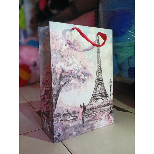 

Bag Paper Sedang Hanya Motif Sakura pelengkap u Pembungkus Kado