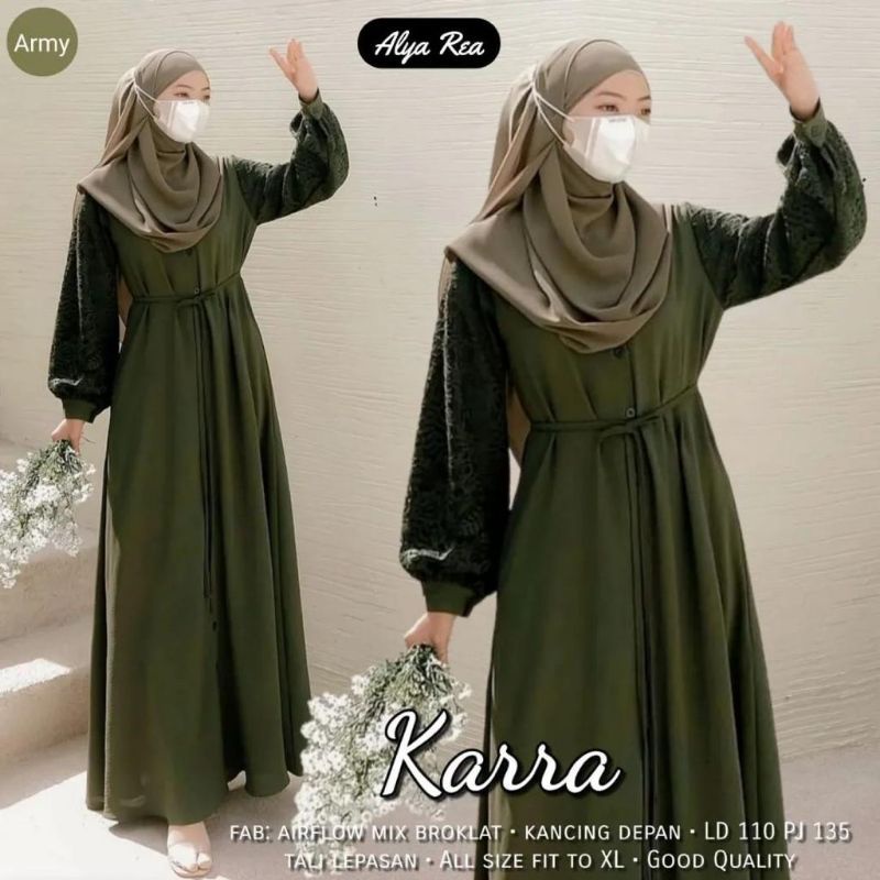 DRESS MUSLIM, Fashion Muslim, baju wanita, dress, gamis, Baju gamis, fashion wanita, Karra Dress