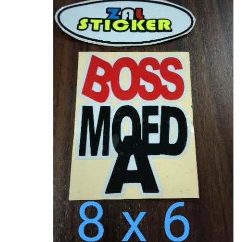 

sticker cutting BOSS MOEDA