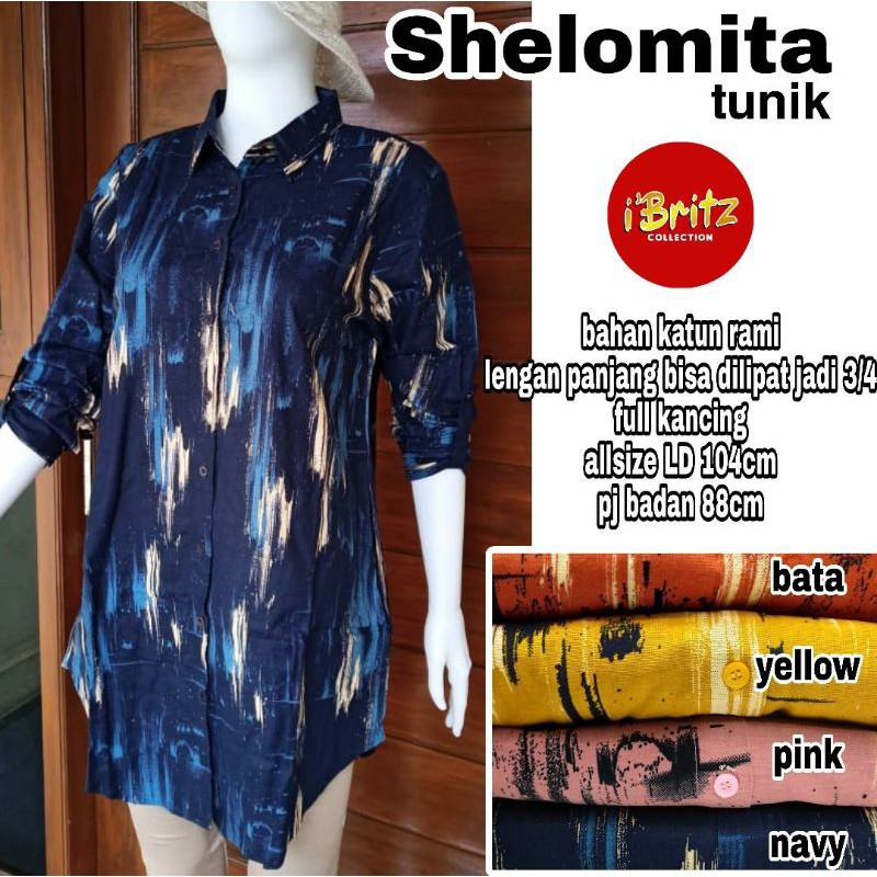 Tunik Linen Katun Rami Shelomita