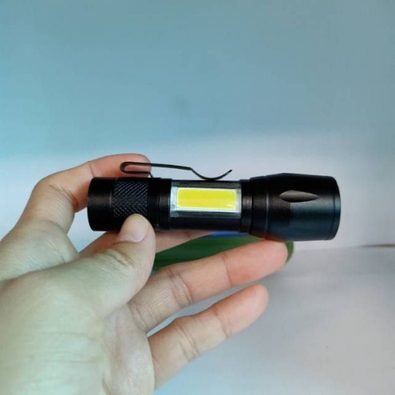 SENTER MINI POLICE ZOOM CHARGER CAS 3 FUNGSI