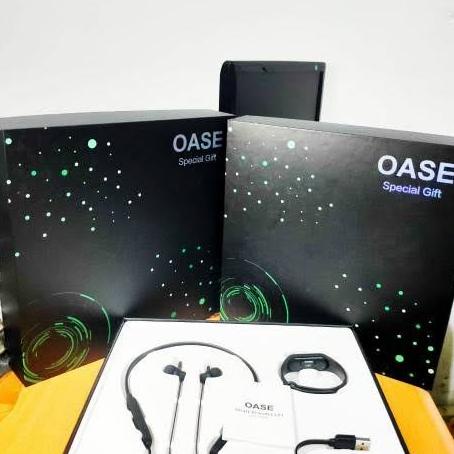 Buruan serbu] OPPO RENO 4 SPESIAL GIFTBOX OASE LP01 2 in 1 HEADSET BLUETOOTH dan JAM