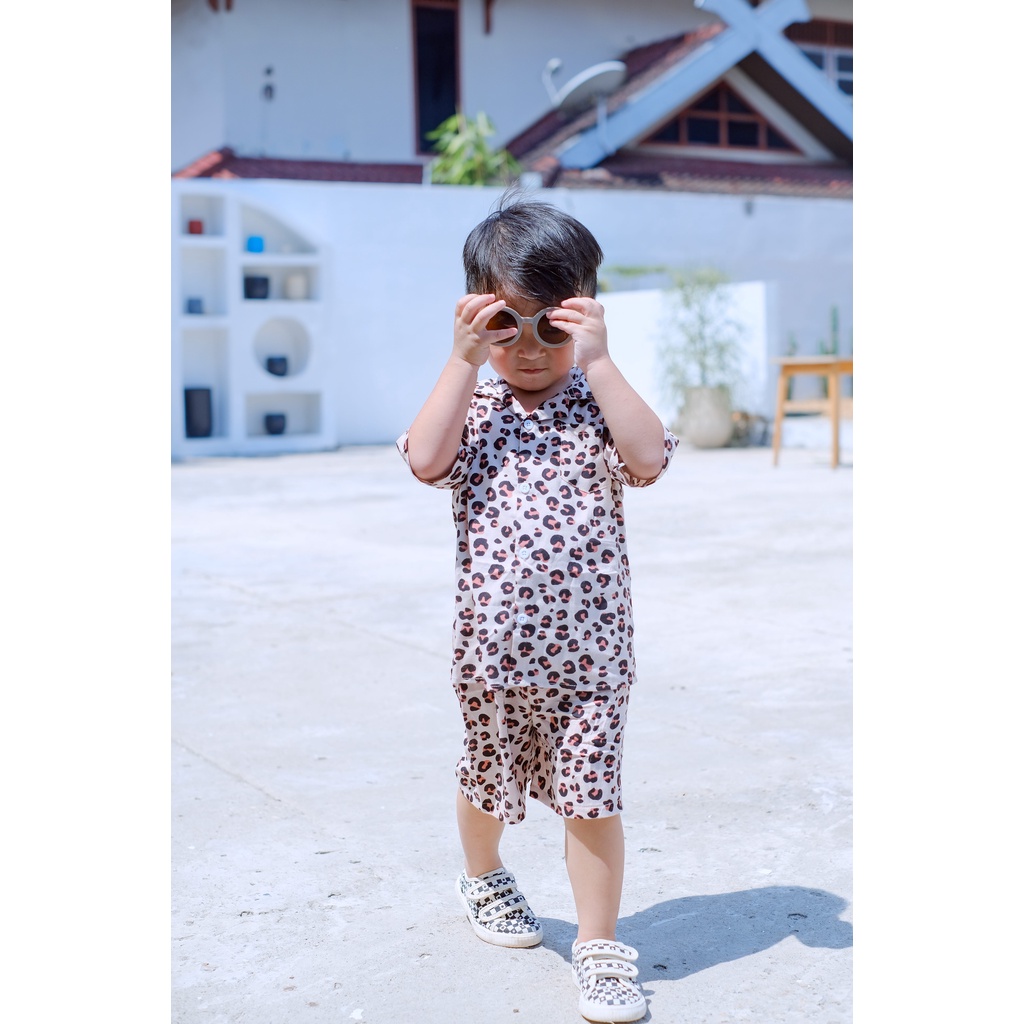 Yobebee Casual Suit Setelan Rayon Anak Usia 2 3 4 6 8 10 Tahun Baju Tidur Piyama Pajamas Kids Motif Karakter Oneset Model Baju Harian Santai Anak Laki Laki Perempuan Cowok Cewek