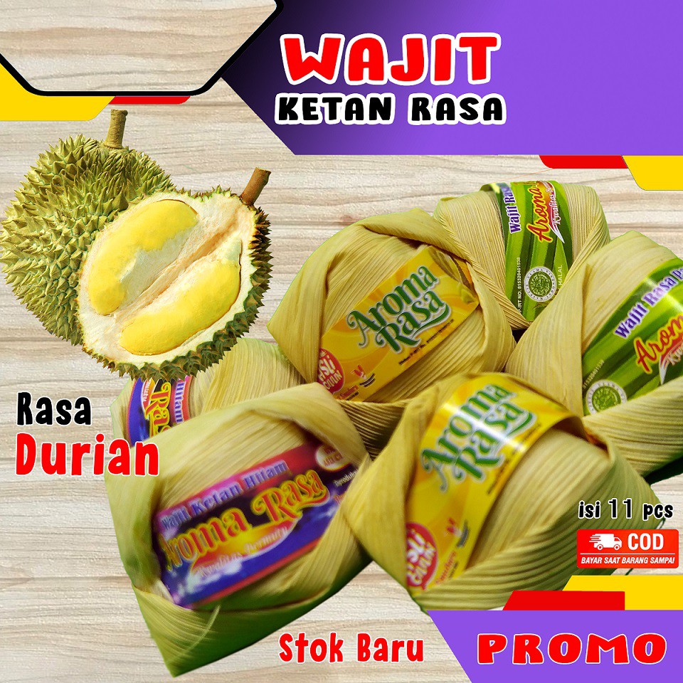 

WAJIT WAJIK MAKANAN MANIS KETAN RASA DURIAN / DODOL KETAN KELAPA GULA AREN OLEH OLEH BANDUNG