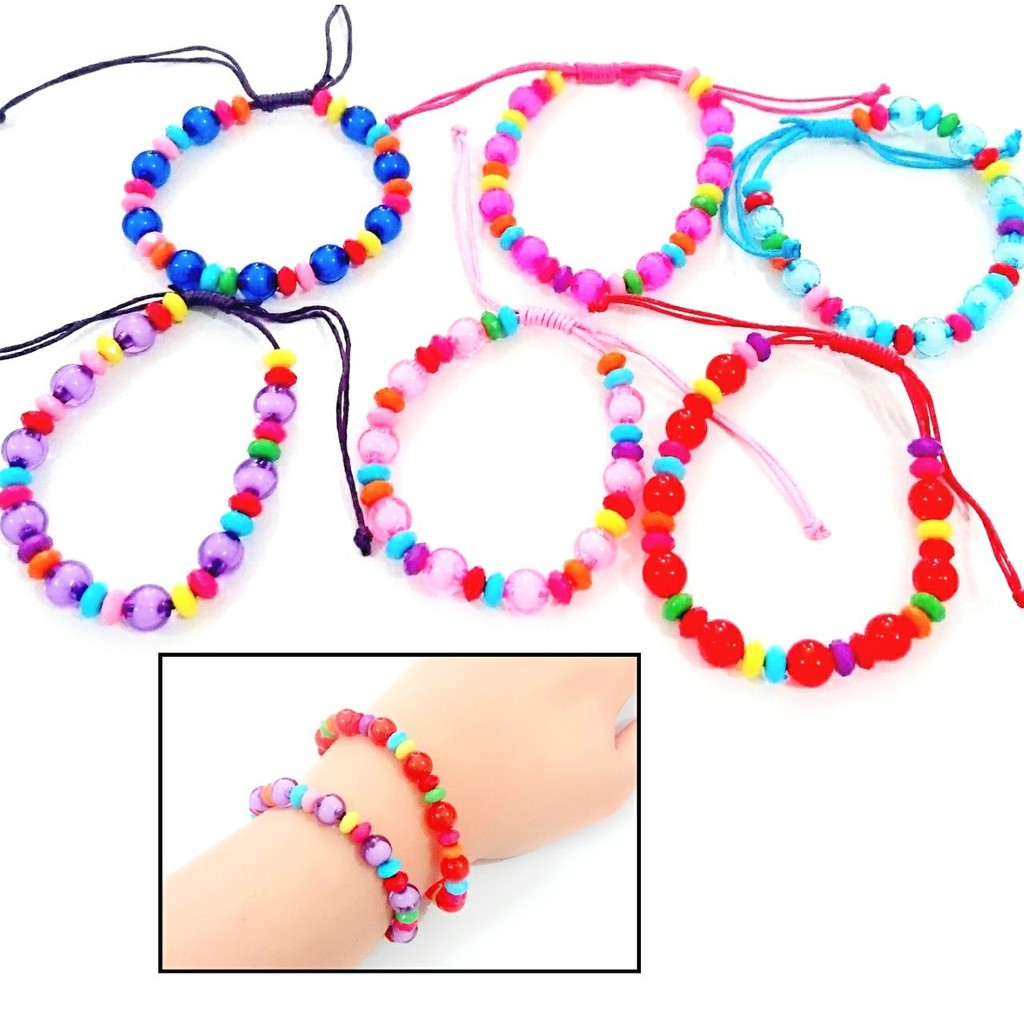 gelang bola kristal warna warni (ww)