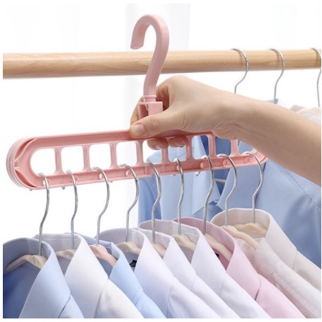 Magic Hanger Baju 9 Lubang (Bisa Vertikal / Horizontal)