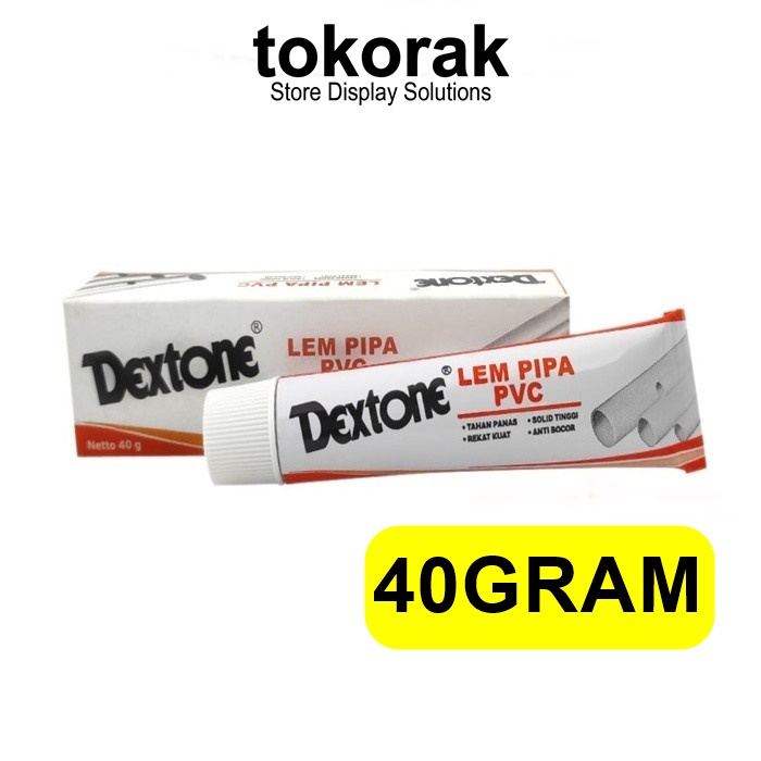 LEM PIPA PVC DEXTONE ODOL 40 GR - LEM PVC TUBE - LEM PIPA PARALON