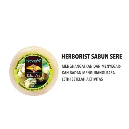 HERBORIST Sabun Batang Bar Soap 80gr | 160gr - Sere Lemongrass Beras Zaitun Aloe