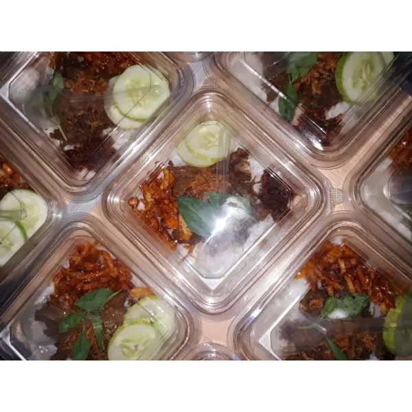 

Nasi empal geprek