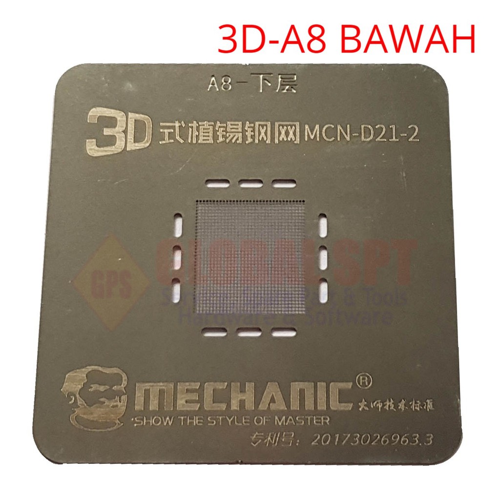 CETAKAN IC 3D CPU A8 BAWAH