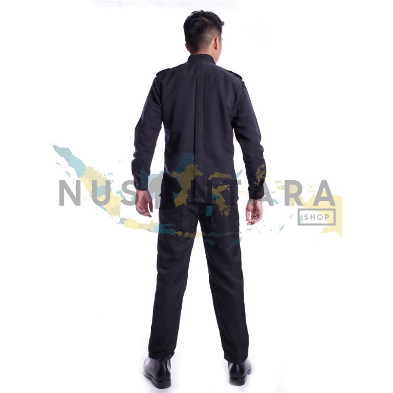 Baju Seragam Safari Baju Safari Setelan Safari Security Seragam Satpam Baju Sekurity Baju Sekuriti