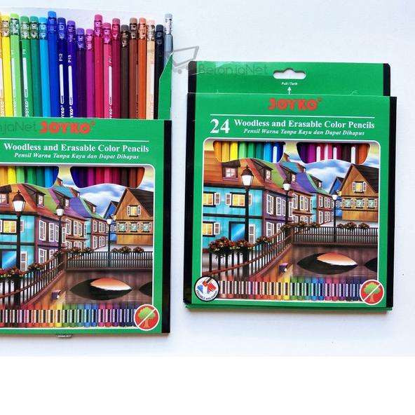 

Eksklusif⭐ Pensil Warna Dapat Dihapus | Erasable Joyko CP-115 1 SET = 24 Warna .,..,.,,,,.,