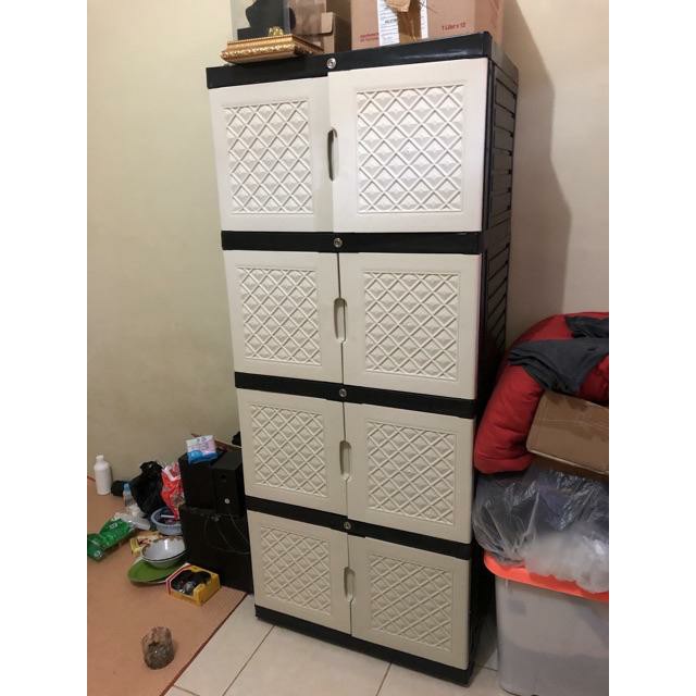 Paling Murah Lemari Pakaian / Lemari Plastik / Laci Plastik / Lemari Susun 4 r9Ra7KSBronnG