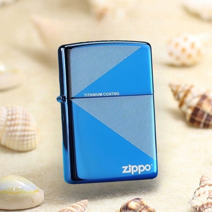 ZIPPO CLASSIC BLUE ICE TIFANUM COATWO ORIGINAL USA BRADFORD