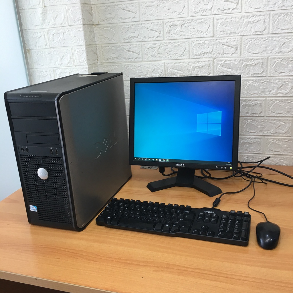 Fullset Komputer Dell Dual Core RAM 4GB Komplit Siap Pakai