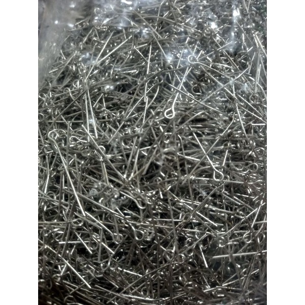 Paku 9 eyepin 3 cm silver