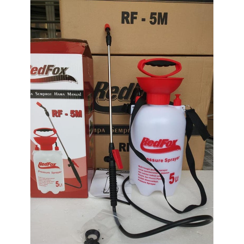 NEW!!!Redfox Pompa Semprot Hama Manual 5 L Dan 8 L Tengki/Tangki Semprot Hama Pompa Solo RF-5M