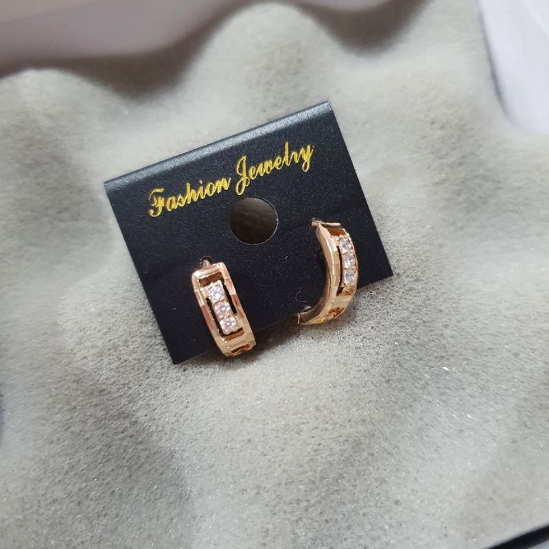 Anting Silver925 Perak Mata kilau Anti Karat anti alergi anting Zircone premium berlian kilap N-201