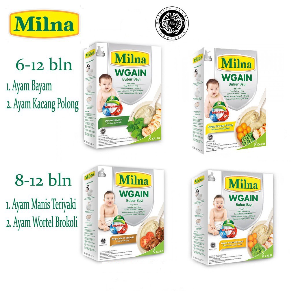 Jual Bubur Bayi Milna Wgain Indonesia Shopee Indonesia