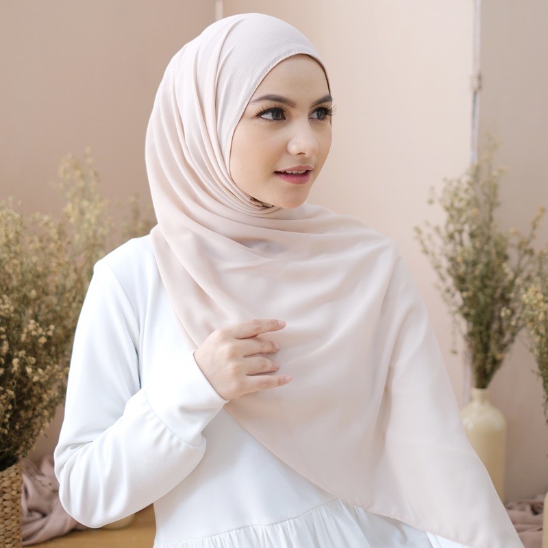 HIJAB PASHMINA CERUTY BABYDOLL-Cappucino