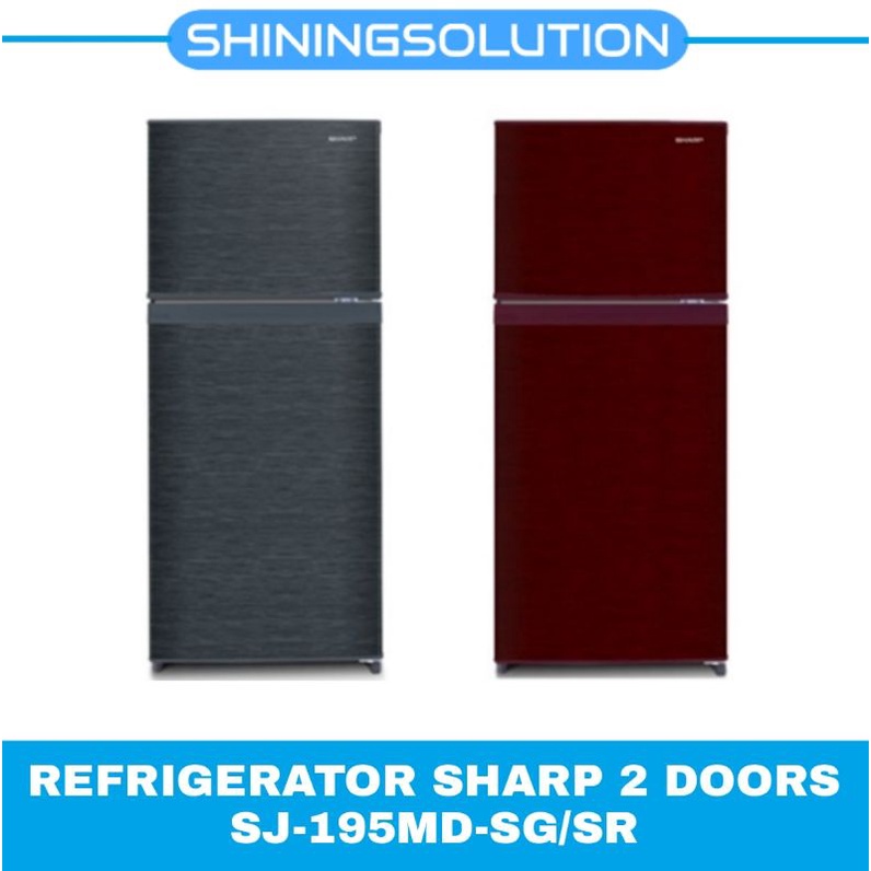KULKAS SHARP 2 PINTU SJ-195MD-SG/SR