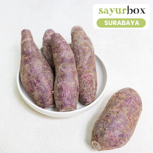 

Ubi Murasaki Ungu Conventional 1 kg (Sayurbox) - SURABAYA