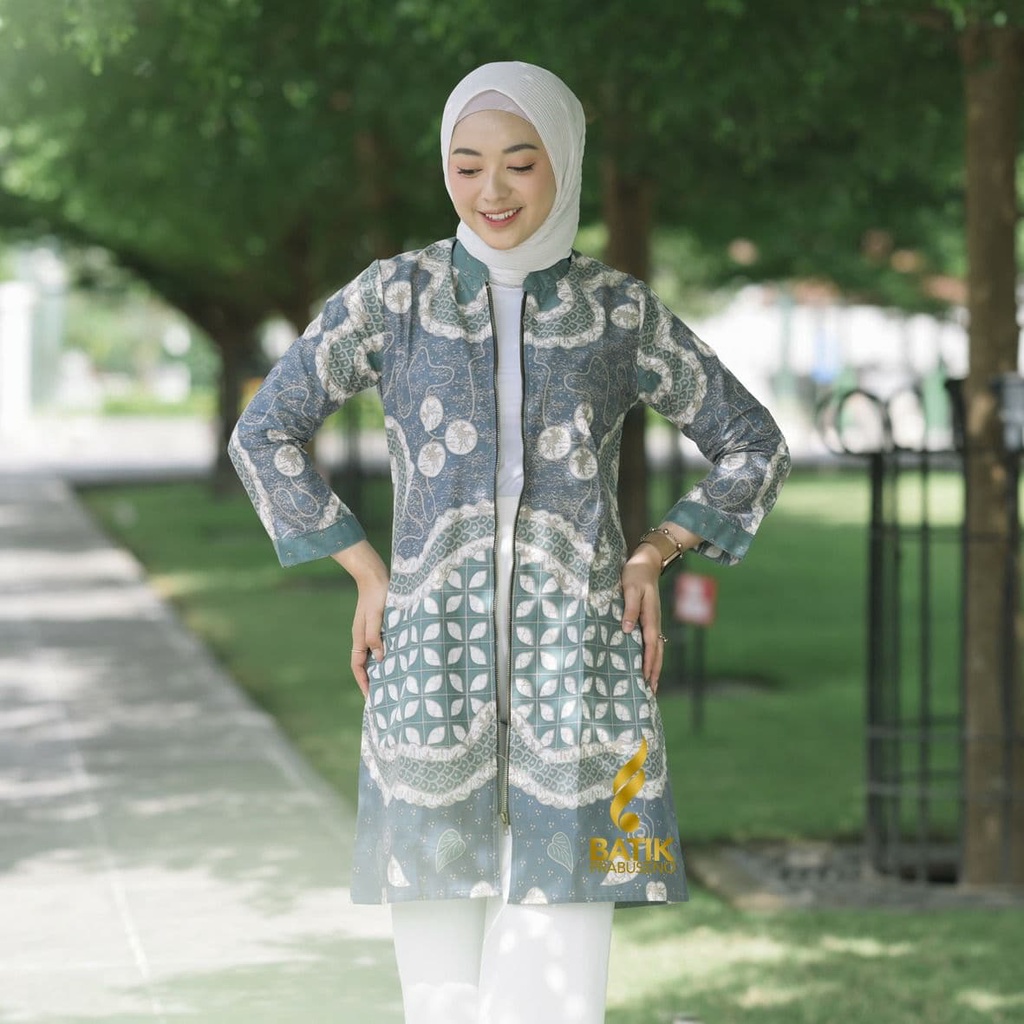 BAJU BATIK WANITA MODERT PRABUSENO FRANSISKA -  Tunik Batik Wanita Prabuseno Lengan Panjang