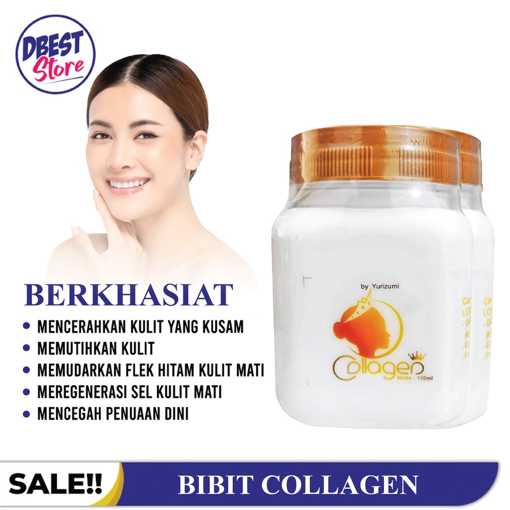 ( Original )  Bibit Collagen Krim Lotion Pemutih kulit Badan dan Wajah