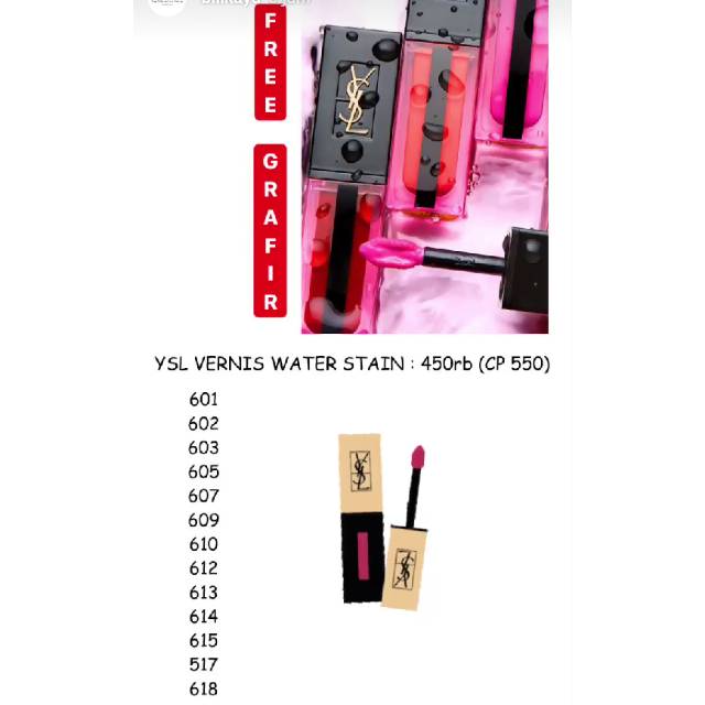 YSL Vernis Water Stain
