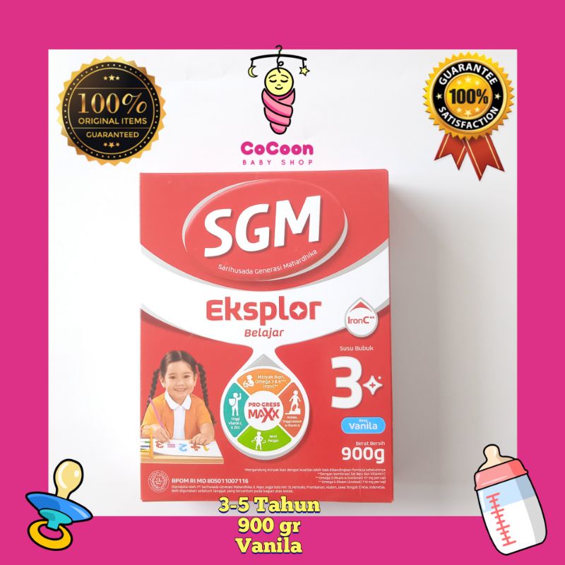 Susu Formula SGM Eksplor 3 Plus 3-5 Tahun Vanila 900 g 900 gr 900g