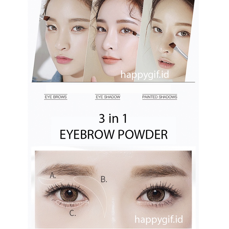 LAMEILA 3 in 1 Bedak Alis Eyebrow Powder  LA146 3605