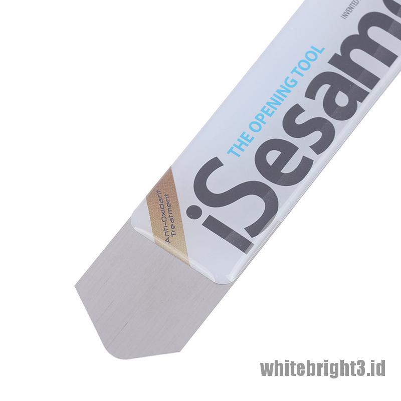 &lt; White3 &gt; 2Pcs Spudger Pisau Stainless Steel Lembut Untuk Membuka Layar Handphone / Tablet