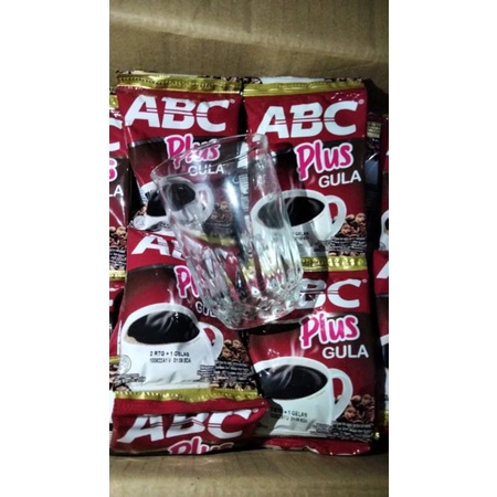 

Kopi abc plus gula , 2rtg free gelas