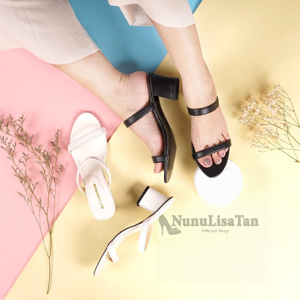 NunuLisaTan - high heels wanita model terbaru hak tahu 5 cm senorita