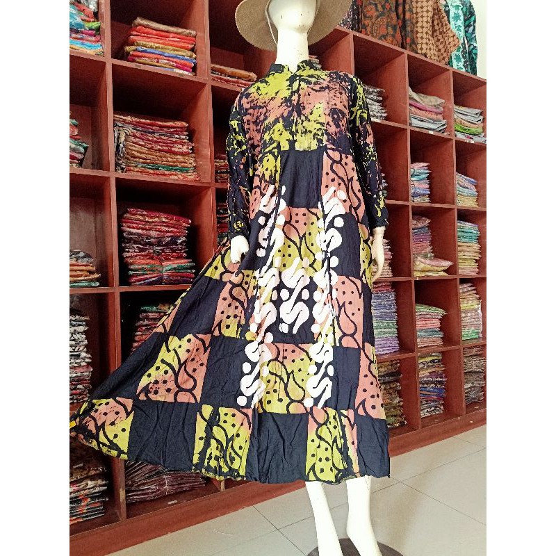 GAMIS MOTIF TERBARU/GAMIS  BUSUI! /FASHION GAMIS  ETNIK