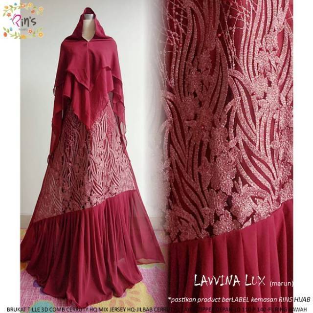 gamis pesta mewah branded.  Lavvina Lux