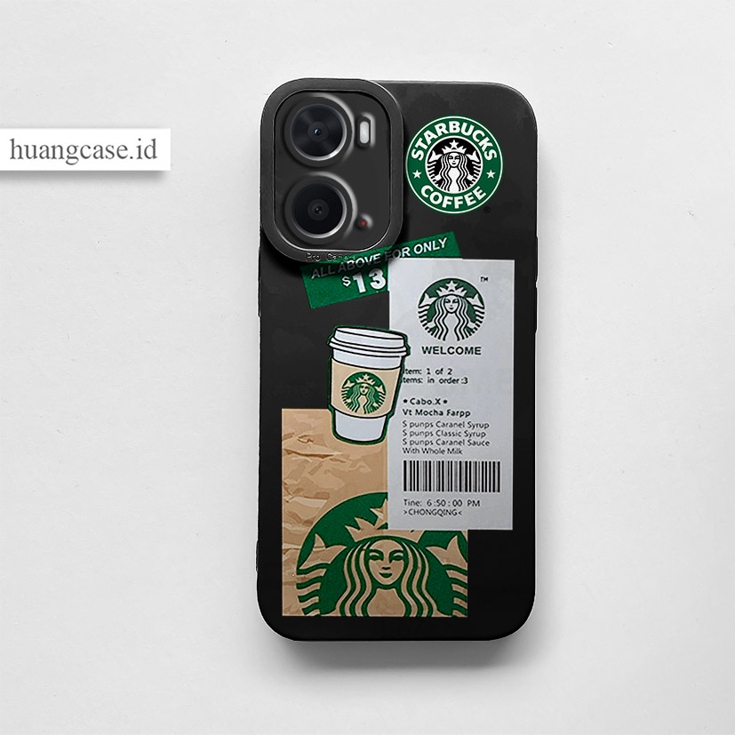 Huang Case - OPPO A76  - SOFTCASE PRO CAMERA STARBUCKS CASE TERBARU OPPO A76 A96 4G 5G OPPO A57 2022