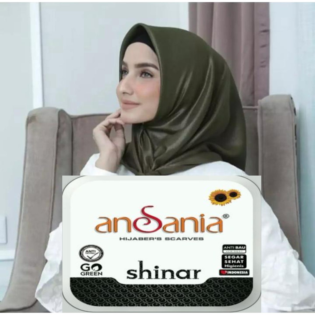 Jilbab Segi Empat Shinar Glamour  110 x 110 CM