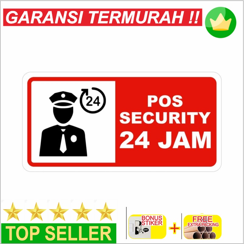 

Promo Rambu Akrilik Pos Security 30cm x 15cm Akrilik 2mm Elegan