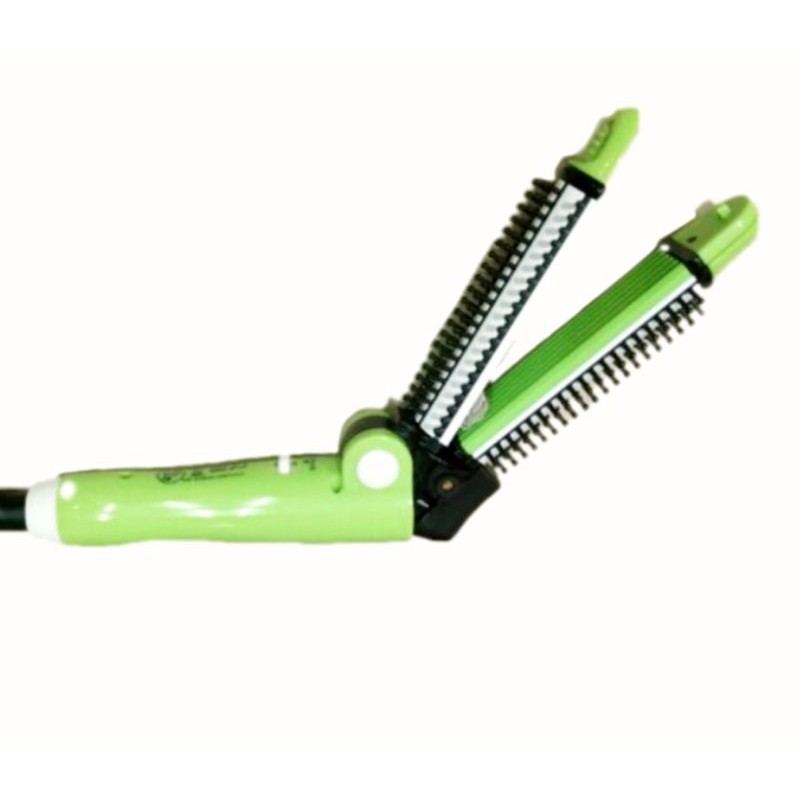 Nova Alat Catokan Rambut Curly Pelurus /  Hair Curling Iron 26mm / Catok Sisir Sebaguna 3in1