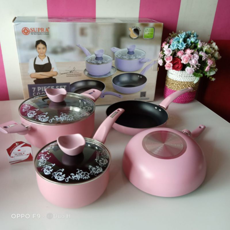 panci Supra set 7 pastel renatta