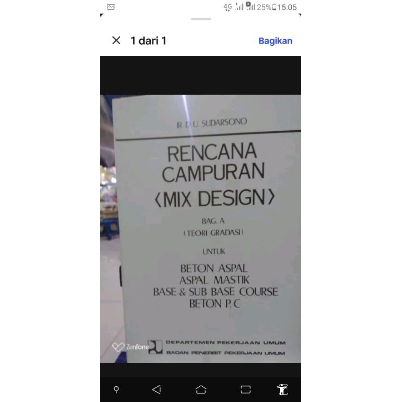 

Rencana campuran (mix design) bagian A- degradasi