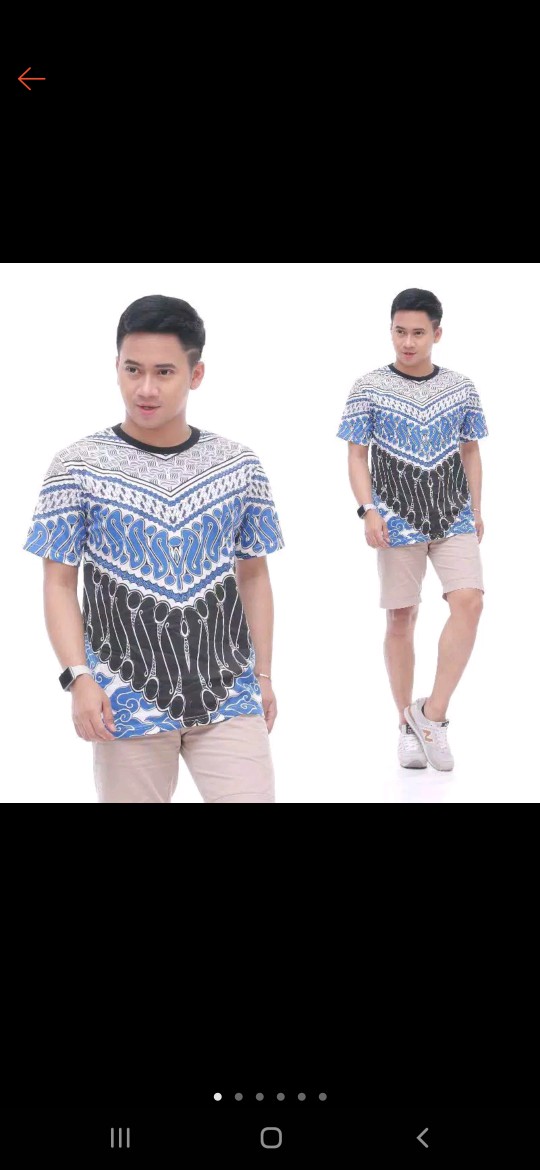 Kaos Batik Full Print Motif Seno V