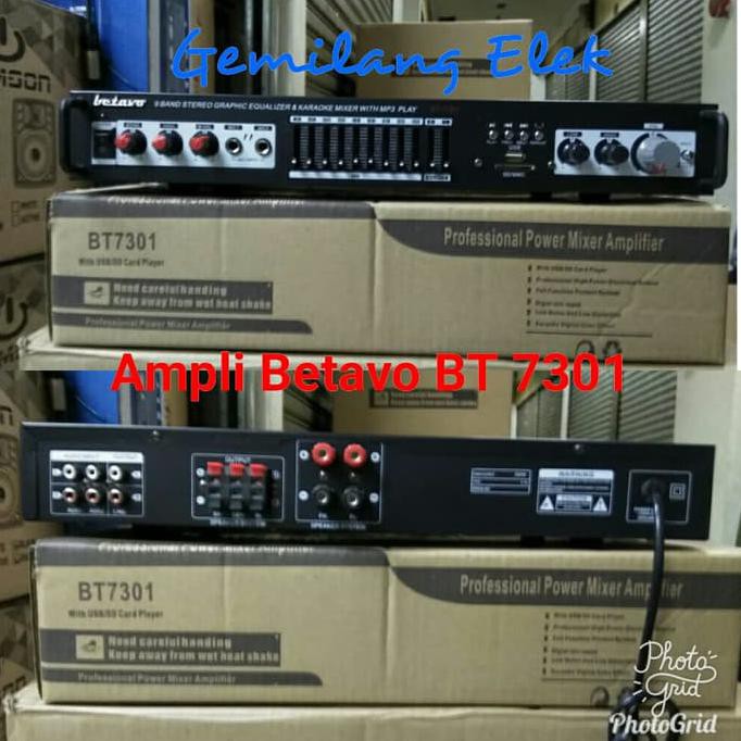 Super Sale Power Amplifier karaoke BETAVO BT7301 Ready Stock