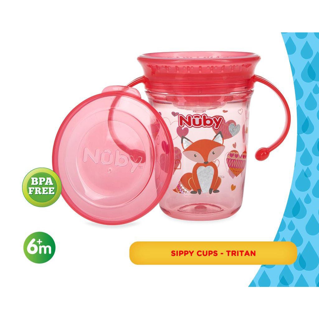 Nuby - Trainer Sipeez 360 Wonder Cup with Hygieniec Cover 8oz/240ml