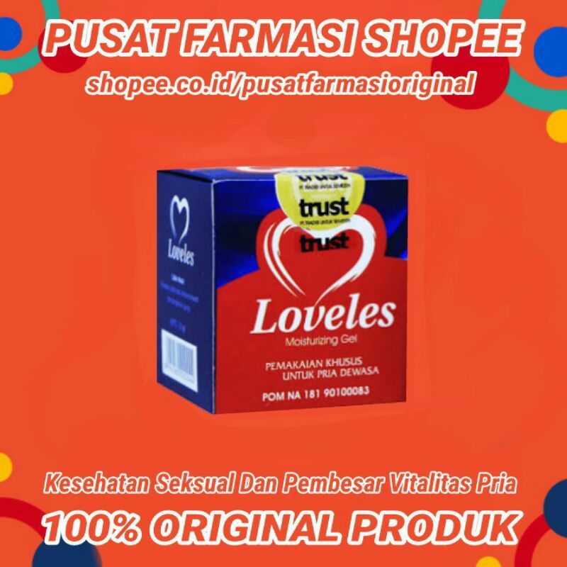 LOVELES - LOVELESS MOISTURIZING GEL 100% ORIGINAL CREAM OLES PEMBESAR ASLI