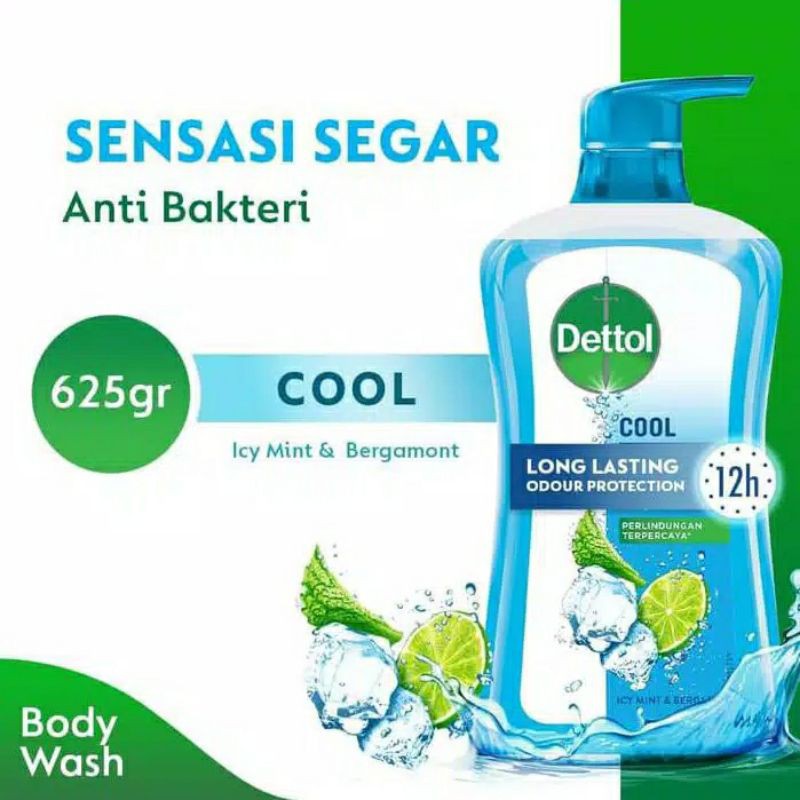 Dettol Body Wash 625gr Sabun Mandi Cair Botol Pump 625 gr All Varian Original